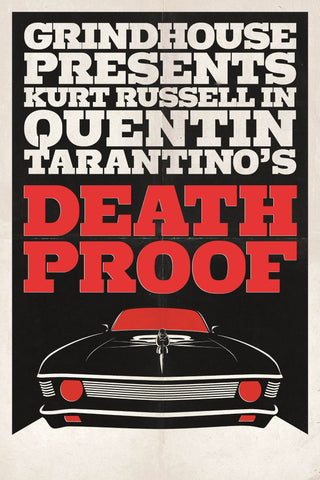 Death Proof - Tallenge Quentin Tarantino Hollywood Movie Art Poster by Bethany Morrison
