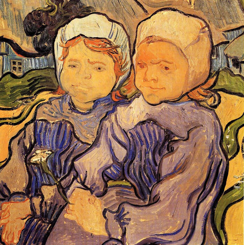 Two Little Girls by Vincent Van Gogh