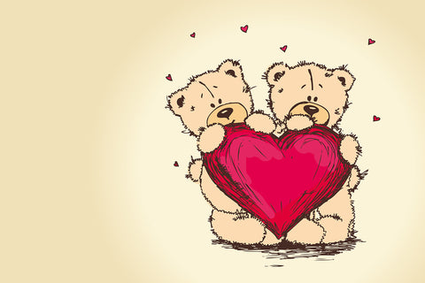 Valentines Day Gift - Teddy Bear Love by Sina Irani