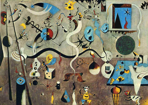 Joan Miro - El Carnaval De Arlequín (The Harlequin’s Carnival) - Life Size Posters by Joan Miró