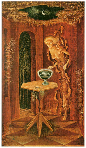 Born Again (Nacido de nuevo) – Remedios Varo – Surrealist Painting by Remedios Varo