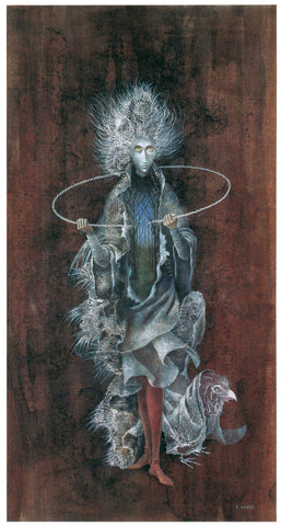 Breaking The Vicious Circle (Rompiendo el circulo vicioso) – Remedios Varo – Surrealist Painting by Remedios Varo