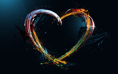 Valentines Day Gift - Splash Heart by Sina Irani