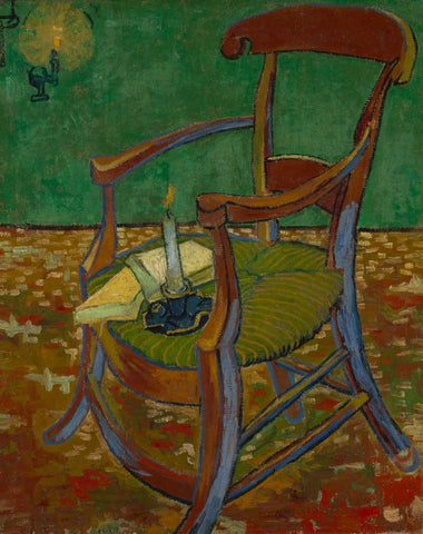 Gauguins Chair - Canvas Prints by Vincent Van Gogh