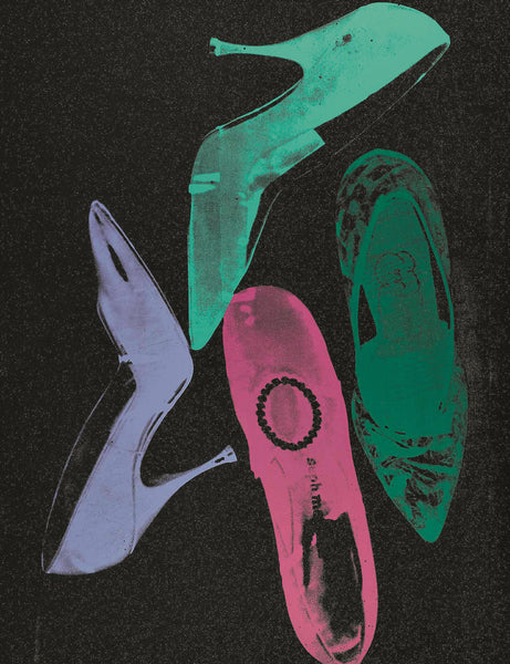 Set Of 3 Andy Warhol - Diamond Dust Shoes - Unframed Digital Art