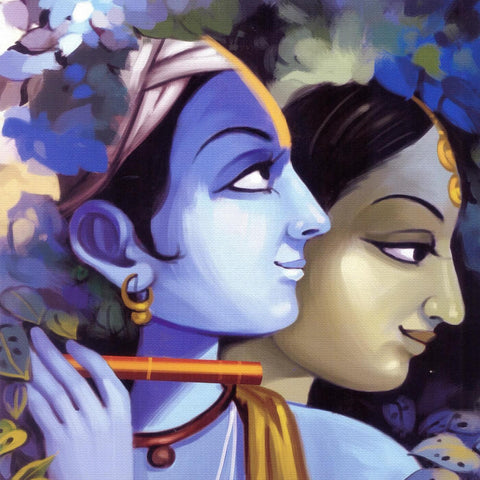 Indian Art - Radha Krishna by Raghuraman