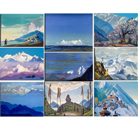 Set of 10 Best of Nicholas Roerich Paintings - Poster Paper (12 x 17 inches) each by Nicholas Roerich