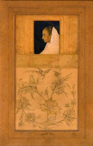 Abanindranath Tagore- My Mother - Canvas Prints by Abanindranath Tagore