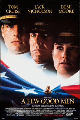 A Few Good Men - Jack Nicholson Tom Cruise - Hollywood English Movie Poster by Kaiden Thompson