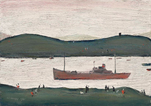A River Scene On The Clyde - Laurence Stephen Lowry RA - Life Size Posters