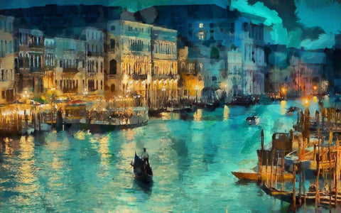 A Beautiful View of Venice - Canvas Prints by Sina Irani