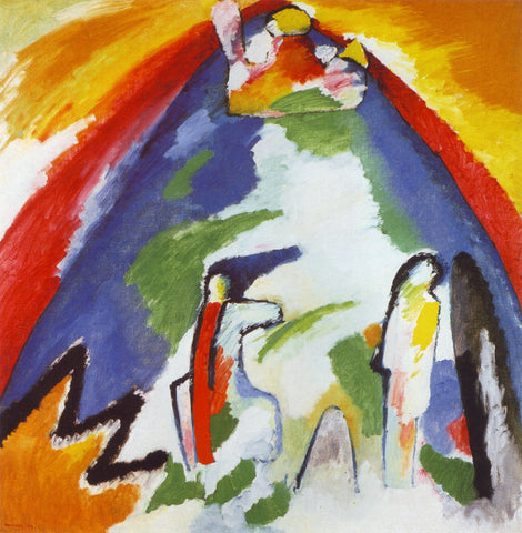 A Mountain - Canvas Prints by Wassily Kandinsky