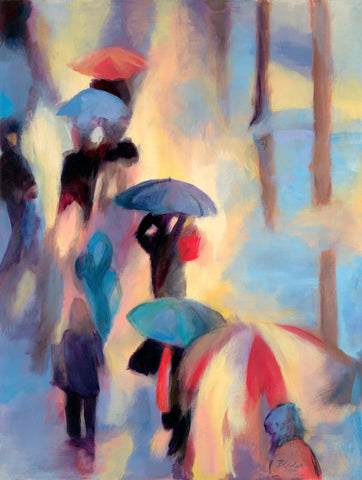 A Rainy Night View - Canvas Prints by Haidar Babo