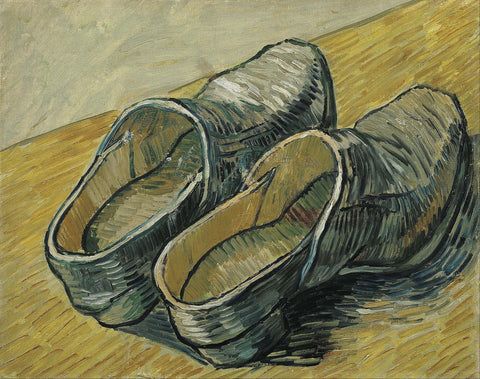 A Pair of Leather Clogs - Canvas Prints by Vincent Van Gogh