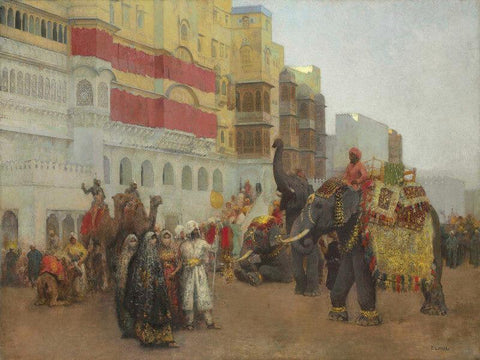 A Fête Day At Bekanir, 1903 - Canvas Prints by Edwin Lord Weeks