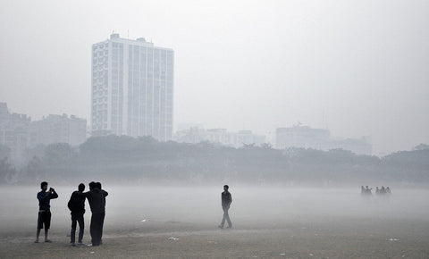A Foggy Day In Kolkata - Canvas Prints by Sarah