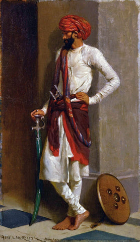 A Kattiwar Sentry - Horace Van Ruth by Horace Van Ruith