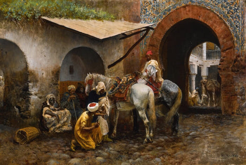 A Moorish Blacksmith by Edwin Lord Weeks