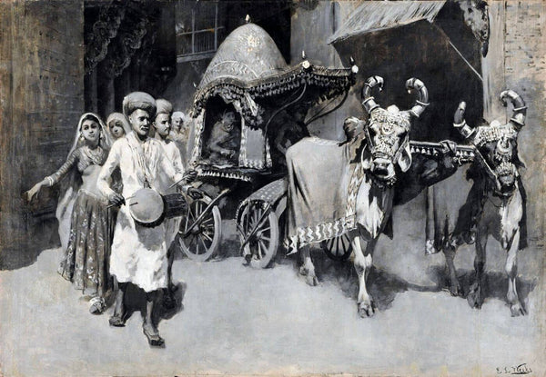 A Marriage Procession in India - Edwin Lord Weeks - Vintage Indian Orientalist Painting - Art Prints