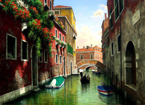 A Vision Of Venice - Canvas Prints by James Britto
