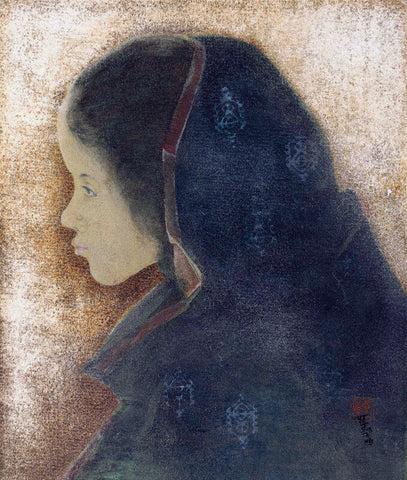 Abanindranath Tagore - Maiden by Abanindranath Tagore