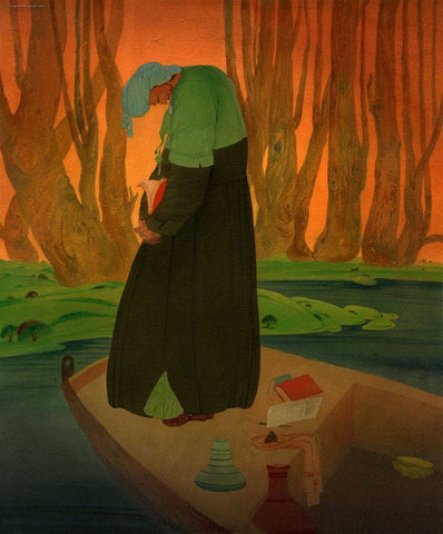Rivers Lip - Abdur Rahman Chugtai - Life Size Posters by Abdur Rahman Chughtai