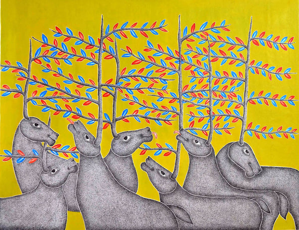 Abstract Indian Ethnic Painting - Life Size Posters