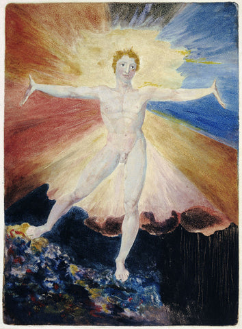 Albion Rose - Canvas Prints by William Blake