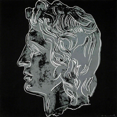 Alexander The Great - Black - Andy Warhol - Pop Art Painting - Posters