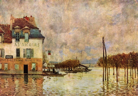 L’Inondation à Port-Marly by Alfred Sisley