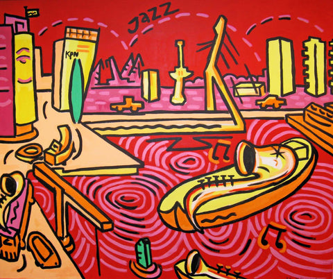 All That Jazz - Canvas Prints by Hamid Raza
