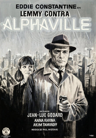 Alphaville - Jean-Luc Godard - French New Wave Cinema Poster by Tallenge Store