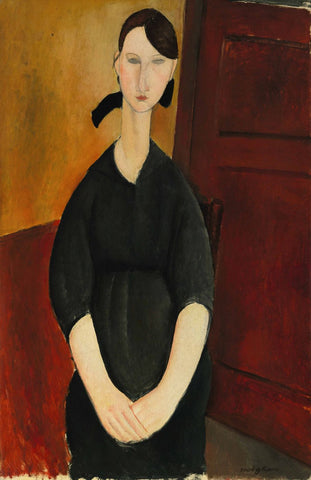 Portrait Of Paulette Jourdain - Canvas Prints by Amedeo Modigliani