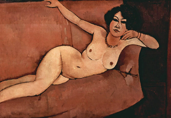 Amedeo Modigliani - Nude On Sofa Almaisa - 1916 - Canvas Prints