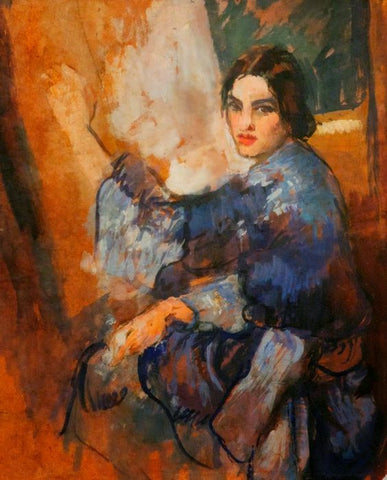 Indian Art - Amrita Sher-Gil - Self Portrait by Amrita Sher-Gil