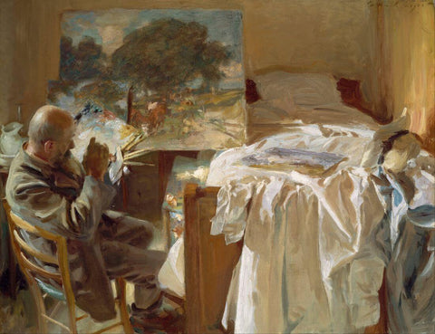 An Artist In His Studio -  John Singer Sargent Painting - Canvas Prints by John Singer Sargent