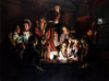 An Experiment on a Bird in the Air Pump - Joseph Wright - Industrialist Painting - Canvas Prints