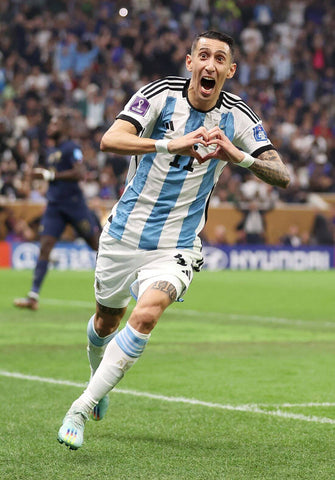 Ángel Di María - Argentina - World Cup 2022 Champions - Football Sports Poster - Canvas Prints