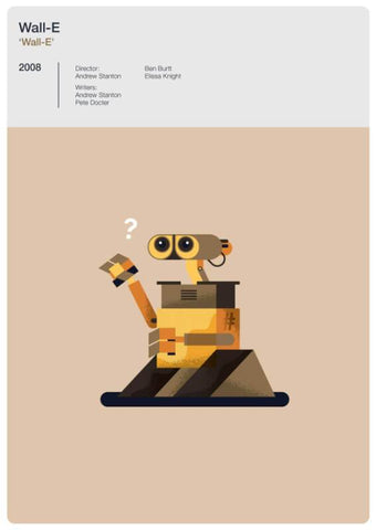 Animation Classic Movie Poster Fan Art - Wall-E- Tallenge Hollywood Poster Collection - Framed Prints by Tallenge Store