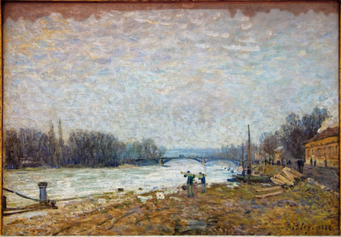 Après la débâcle, la Seine au pont de Suresnes - Framed Prints by Alfred Sisley