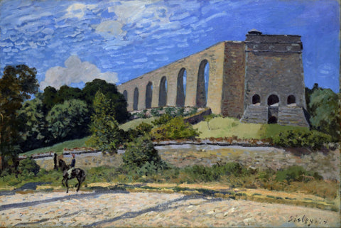 Aqueduct at Marly - Canvas Prints by Alfred Sisley