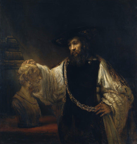 Aristotle with a Bust of Homer by Rembrandt