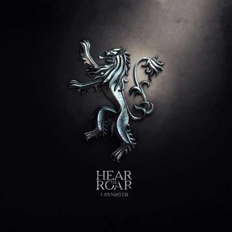 Art From Game Of Thrones - Sigil Of House Lannister - Hear Me Roar - Canvas Prints