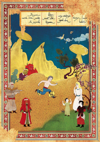 Art Movie Poster - Star Wars - Vintage Ottoman Miniature Style- Tallenge Hollywood Poster Collection - Life Size Posters by Tallenge Store