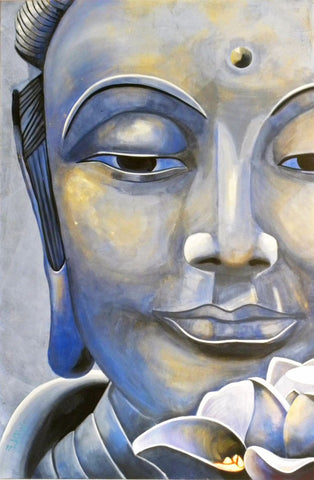 Asian Art - Lotus Buddha by James Britto