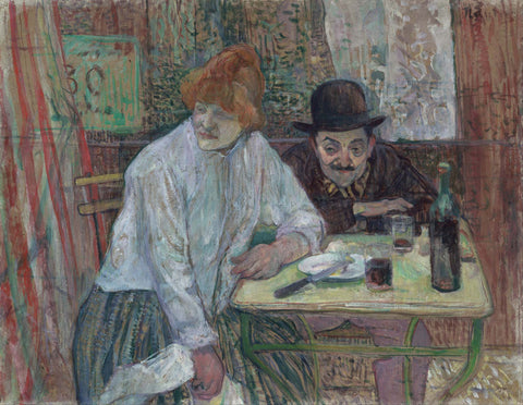 At the Café La Mie - Posters by Henri de Toulouse-Lautrec