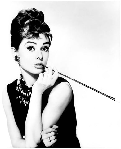 Audrey Hepburn – Breakfast At Tiffany’s Movie Card by Joel Jerry