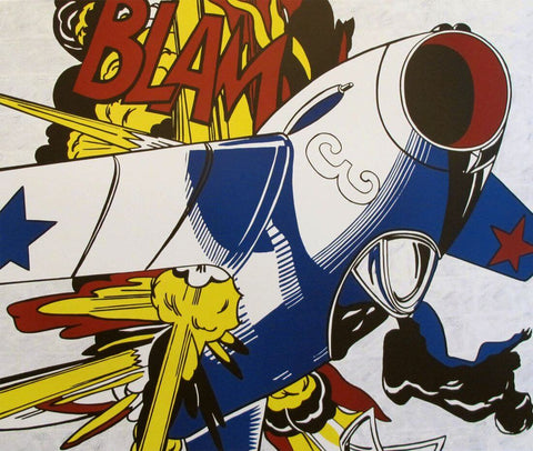 BLAM – Roy Lichtenstein – Pop Art Painting by Roy Lichtenstein