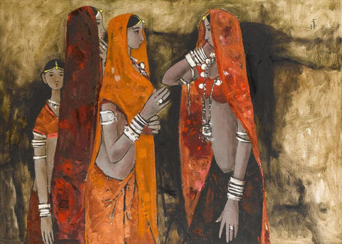 Rajasthani Girls by B. Prabha
