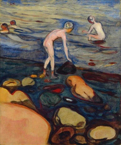 Badende - Edvard Munch by Edvard Munch